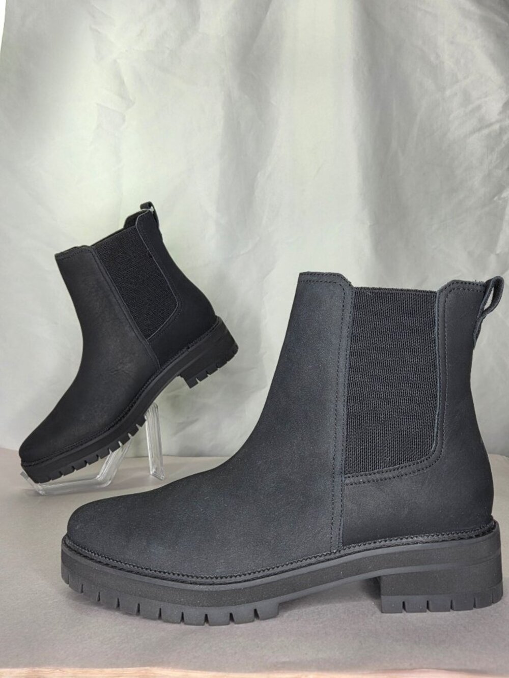 TOMS Bennet Chelsea Lug Booties - Black, Size: 9.5